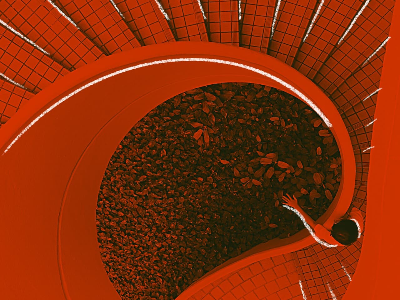 Orange-toned abstract visual for the full-service growth program